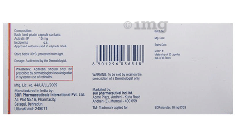 Acrotac 10mg Capsule image