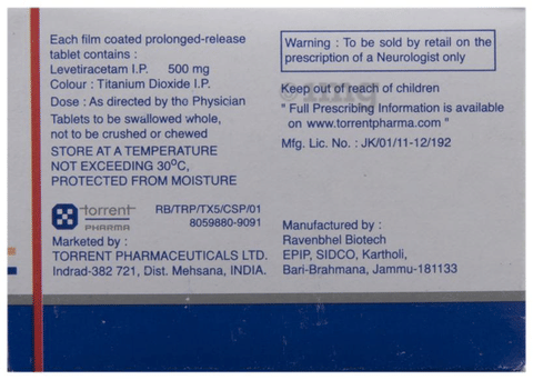 Torleva XR 500 Tablet image