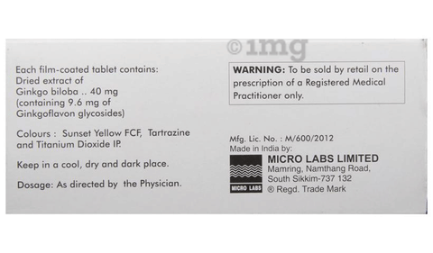 Ginkoba Tablet image