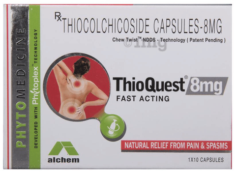 Thioquest 8mg Fast Acting Capsule image Thioquest 8mg Fast Acting Capsule image