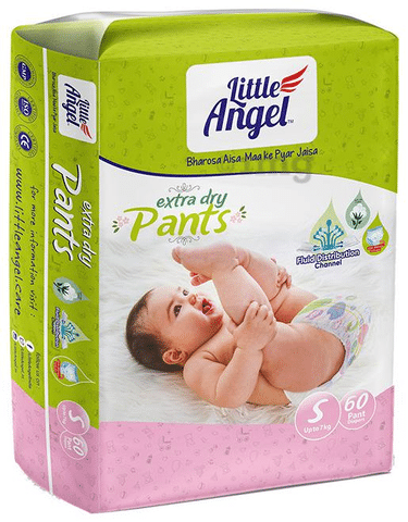 Buy Little Angel Baby Diaper Pants, Small (84 Count)&Baby Diaper Pants,  Small (2 X Pack Of 60) Online at Low Prices in India - Amazon.in
