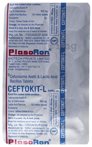 Ceftokit-L Tablet image Ceftokit-L Tablet image