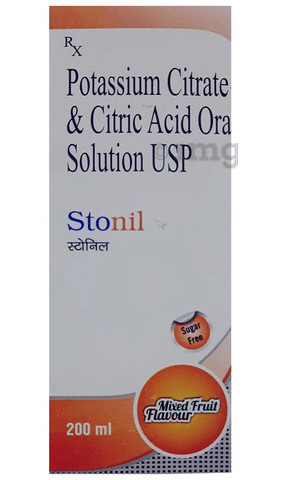 Stonil Oral Solution Mixed Fruit Flavour Sugar Free image