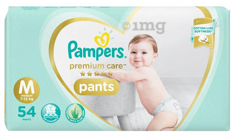 Pampers Premium Care Pants Diaper (M) - Pack of 108
