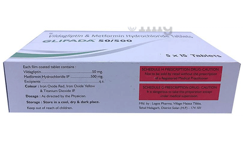 Glipada 50/500 Tablet image