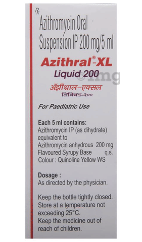 Azithral XL 200 Liquid image Azithral XL 200 Liquid image
