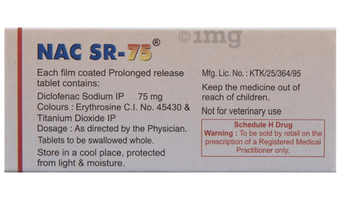 NAC SR 75 Tablet image