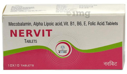 Nervit 500mcg Tablet image