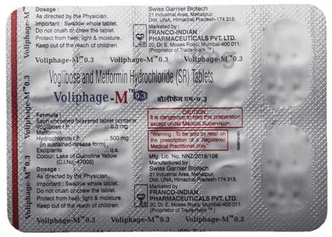 Voliphage-M 0.3 Tablet SR image Voliphage-M 0.3 Tablet SR image