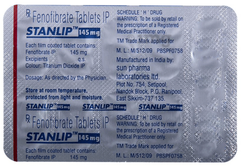 Stanlip 145mg Tablet image