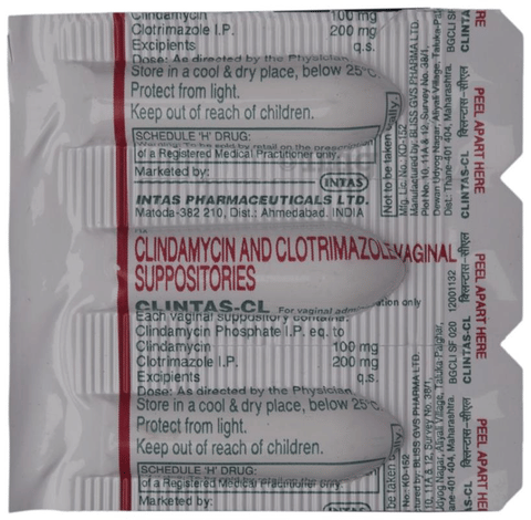 Clintas-CL Vaginal Suppository image