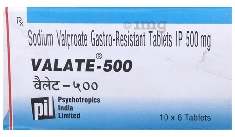 Valate 500 Tablet image Valate 500 Tablet image