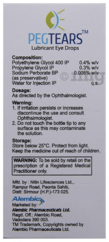 Peg Tears Eye Drop