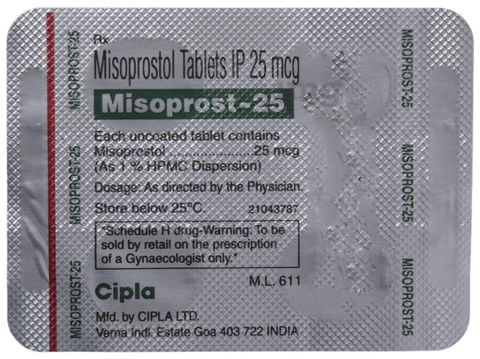 Misoprost 25 Tablet image