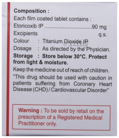 Etorvel 90 Tablet image Etorvel 90 Tablet image