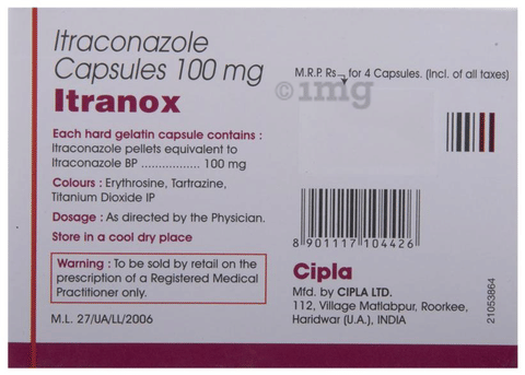 Itranox 100 Capsule image