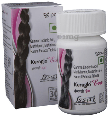 Keraglo Eva Tablets Hair Packaging Size Box Size
