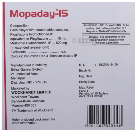 Mopaday 15 Tablet ER image