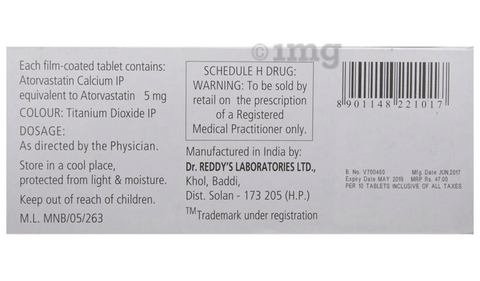 Atocor 5 Tablet image