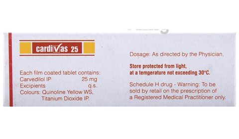 Cardivas 25 Tablet image
