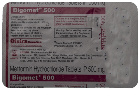 Bigomet 500 Tablet image
