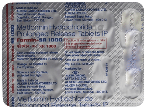 Formin-SR 1000 Tablet image