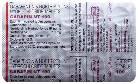 Gabapin NT 100 Tablet image