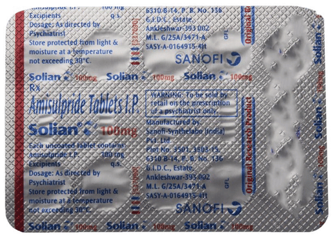 Solian 100mg Tablet image