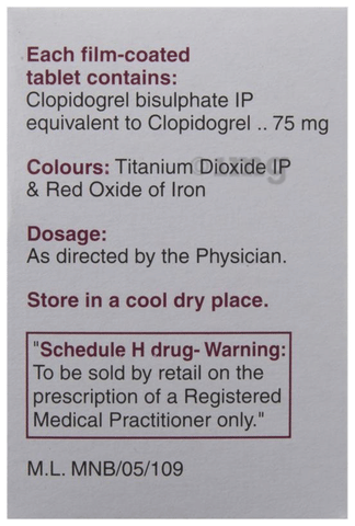 Clopivas 75 Tablet image