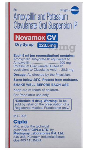 Novamox CV 228.5mg Dry Syrup