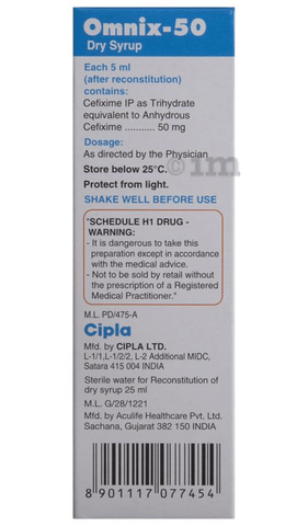 Omnix 50 Dry Syrup image Omnix 50 Dry Syrup image