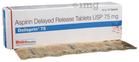 Delisprin 75 Tablet: View Uses, Side Effects, Price and Substitutes | 1mg