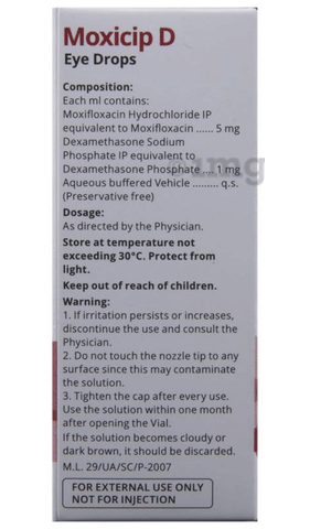 Moxicip D Eye Drop image