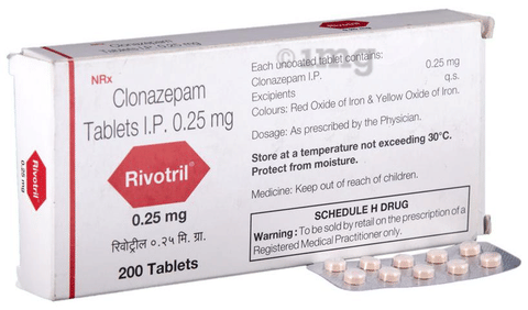 Rivotril 0.25mg Tablet image Rivotril 0.25mg Tablet image