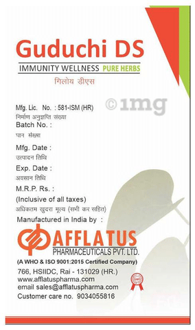 Afflatus Guduchi DS Tablet 3