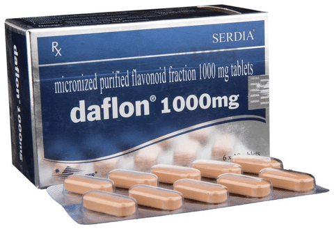 DAFLON 1000MG FILM COATED TAB 10SX3  Caring Pharmacy Official Online Store