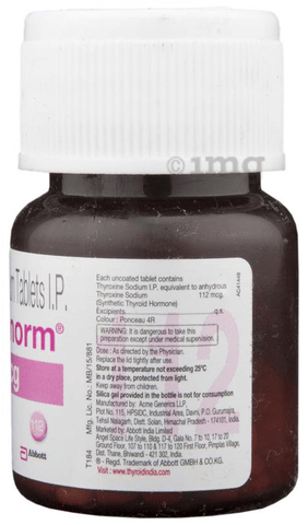 THYronorm 112mcg Tablet image