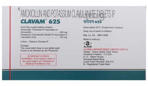 Clavam 625 Tablet