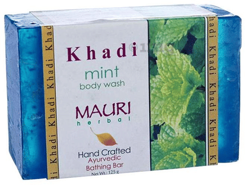 Khadi Mauri Herbal Mint Soap image Khadi Mauri Herbal Mint Soap image