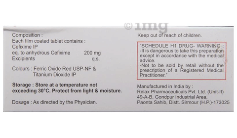 Mahacef 200 Tablet image