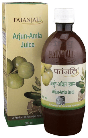 Patanjali Ayurveda Arjun-Amla Juice: Buy bottle of 500 ml Juice at best  price in India | 1mg