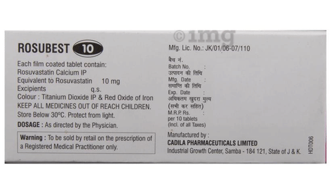 Rosubest 10 Tablet image
