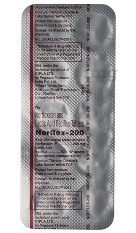 NORflox 200 Tablet image
