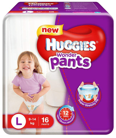 Huggies Complete Comfort Wonder Baby Diaper Pants Large, 80 Count Price,  Uses, Side Effects, Composition - Apollo Pharmacy