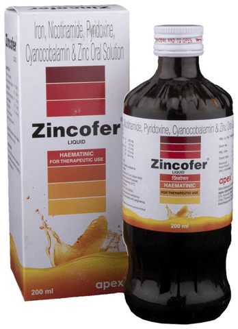 Zincofer Liquid: Buy bottle of 200 ml Liquid at best price in India | 1mg Zincofer Liquid: Buy bottle of 200 ml Liquid at best price in India | 1mg