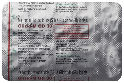 Glizid-M OD 30 Tablet SR image