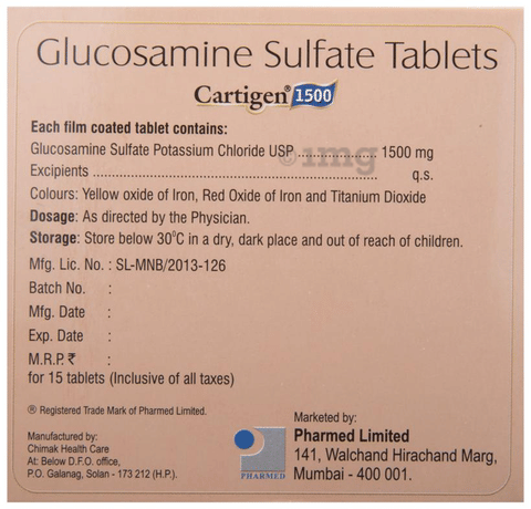 Cartigen 1500 Tablet image