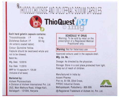 Thioquest D 4 Capsule image Thioquest D 4 Capsule image