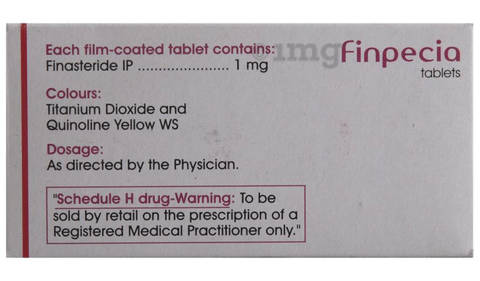 Finasteride 1mg Tablet at Rs 69/strip, Finpecia Tablet in Bhawanigarh
