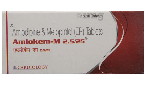 Amlokem M 2.5/25 Tablet image Amlokem M 2.5/25 Tablet image